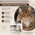 Cat Dewormer, Fenbendazole 222mg/g Safe for use in Kittens and Cats 50 Tabs