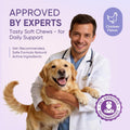 Calming Chews for Dogs 200pc Dog Calming Treat and Bites with Melatonin - Anxiety and Stress Relief Treats for Dogs Puppy Sleep Aid Calm Dog with Noise,Thunder, Barking, Separation,Chewing