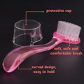 Hedgehog Toe Nail Clippers and Comb Set, 2 Pcs Hedgehog Soft Cleansing Brush and Toenail Clipper with Magnifier, Hedgeho