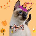 2 Pack Breakaway Fall Cat Collar with Bow Tie Orange Green