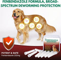 Fenbendazole Dog Dewormer Powder for Tapeworms, Roundworms, Hookworms & Whipworms, 1g Pouch (Treats 10lbs per Pouch)