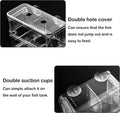Mipukbay Large Aquarium Isolation Breeding Box, Acrylic Transparent Aquarium Breeder Box for Fish Fry Hatching, Shrimp B