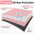 Dog Cat Playpen Indoor Outdoor for Puppy Pet Dogs Cat Recovery After Surgery, Dog Tent Crates Cage Indoor/Outdoor, Portable Pop Up Kennel with Carrying Case for Travel (Pink with Pad, Small)