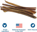 Best Bully Sticks 12 Inch Odor-Free Bully Sticks for Dogs - 12 Count (Pack of 1) - Natural Grass-Fed Beef, Easily Digest