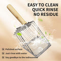 DUSTNIX Cat Litter Scoop, Premium Kitty Shovel with Hook and Hole, Metal Sifter Scooper Stainless Steel for Easy Cleaning, Durable and Heavy Duty, Odor-Free for Litter Box (Only Scoop)