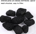 Tfwadmx 10 Pcs Aquarium Black Lava Rock Fish Tank Volcanic Pumice Stones for Fish Shrimp Betta(1.18''-1.96'')