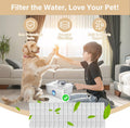16+16 Pack Replacement Filters Compatible with SIBAYS/Kastty 4Gal/15L Stainless Steel Dog Water Fountain, Includes 16 Filters & 16 Sponges