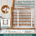 InnoTruth 27-36.6 in Wide Baby Gate for Stairs and Doorways