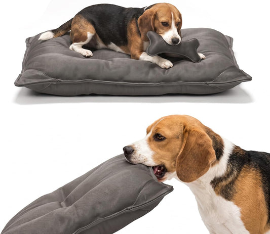 Veehoo Indestructible Dog Bed for Crate, Armored Chew Proof Dog Pad, 30x18