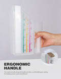Tackmore Plastic Feed Scoop With Clearly Labeled Indicators Feed Scoop Allow for Accurate Measurement Grains, Pellets, S