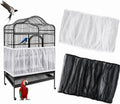 RAINFLOW 2 Pack Bird Cage Seed Catcher - Adjustable Bird Cage Skirt Cover with Breathable Mesh Netting, Universal Seed Catcher Net Cover Fit for Parrot Cage, Parakeet Cage, Large and Small Bird Cages
