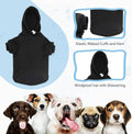 Dog Hoodie Dog Sweaters for Large Dogs Security Pet Sweater Soft Brushed Fleece Pet Clothes Hoodie Sweatshirt with Pocke