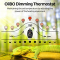 Reptile Dimming Thermostat, PID Thermostats Digital Thermostats for Reptile Heat lamp, Breeding Incubation, Seed Germina