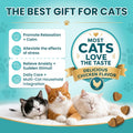 Cat Calming Treats, 140 Soft Chews to Relieve Anxiety, Stress & Prevent Bites, Perfect for Travel & Vet Visits, Aid Slee