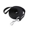 Siumouhoi Strong Durable Nylon 10ft Long Dog Training Leash, Traction Rope, 1 Inch Wide, for Small and Medium Dog (Black, 10 Feet)