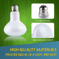 Reptile Heat Lamp Bulb, 100 Watt UVA Daylight Basking Spot Light for Bearded Dragon, Turtle, Lizard, Snake, Tortoise, Ch