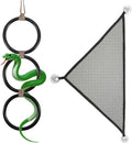 Snake Enclosure Accessories, Reptile Climbing Ring Hammock Set, Snake Tank Accessories for Ball Python, Corn Snake, Leop