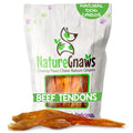 Nature Gnaws Beef Tendons for Dogs 7-11" (12 Count) - Long Lasting for Aggressive Chewers & Large Dogs - Natural Beef Jerky Dog Chew Bones - Rawhide Free