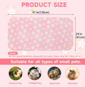 Homimp 2 Pack Guinea Pig Bed, Waterproof Reusable Small Animal Bed,Super Absorbent Pee Pad Mat for Rabbit Bunny Hamster 