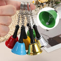 PATIKIL 2 PCS Mini Hand Bell, Call Bell Small Pet Collar Bells Keychain Cute Bulk Loud Jingle with Keychain for Dog Coll
