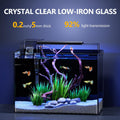5 Gallon Fish Tank Kit with Filter Light with Timer, Lid Rimless Glass