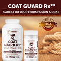 Extra Large. 2 Lbs. Coat Guard Rx™ Coat, Tail, Mane Powder for Horses - Rain Rot, Sweet Itch, Treatment & Dry Shampoo fo