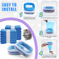 10 Pack Cat Litter Refill Bags Compatible with Your Litter Refill Cartridge,Enhanced Odor Control，Blue