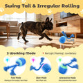 Interactive Dog Toys, Automatic Moving and Rolling Dogs Toy with Rope for Medium/Large Dogs, Interactive Dog Ball to Kee