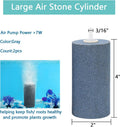 AQUANEAT Aquarium Air Stone 4x2 inch 2 Pack, Large Airstone, Aerator Bubble Diffuser, Air Pump Accessories for Aquariums