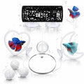 7Pcs Betta Fish Toys, Tank Accessories, Mirror & Training Rings