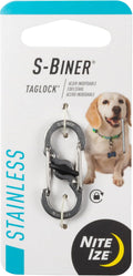 NiteIze PLSBM-11-R3Nite Ize S-Biner TagLock, Double-Gated Carabiner, Stainless Steel