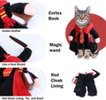DELIFUR Dog Halloween Wizard Costume - Pet Adorable Fantacy Clothes Cat Cosplay Holiday Apparel Dress Up for Small Mediu