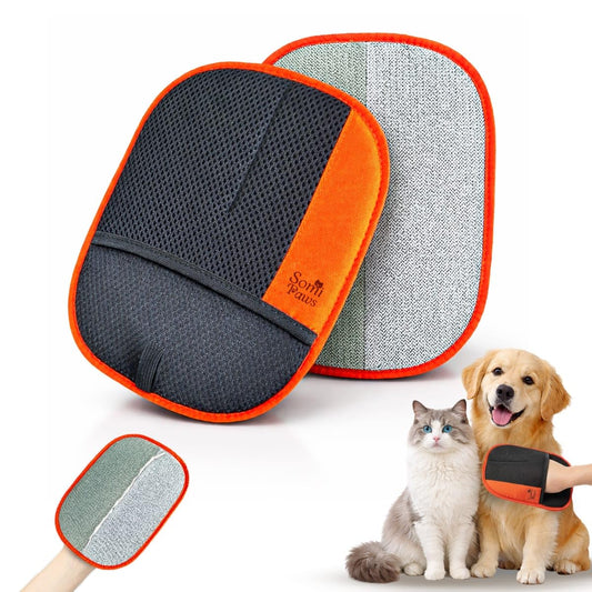 Pet Hair Removal Glove | Soft Grooming Brush for Dogs & Cats | Massage Tool | Easy Hair Removal for Furniture and Clothes | Reusable Pet Hair Remover for Couch, Carpet & Car Seats 1PCS