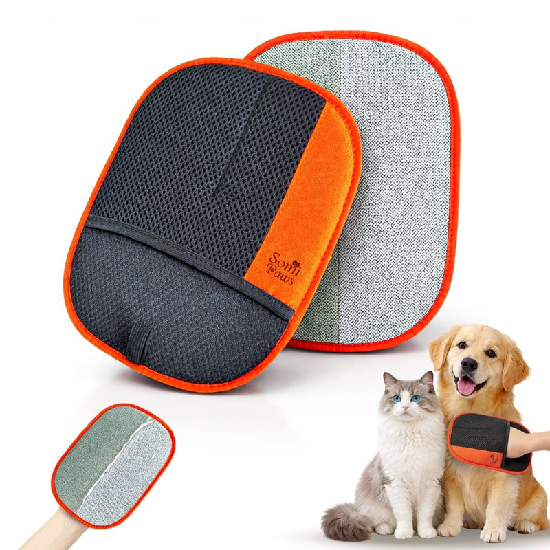 Pet Hair Removal Glove | Soft Grooming Brush for Dogs & Cats | Massage Tool | Easy Hair Removal for Furniture and Clothes | Reusable Pet Hair Remover for Couch, Carpet & Car Seats 1PCS