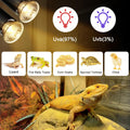 50W Uva Light Bulbs 4-Pack, Turtle Heat Lamp for Reptile