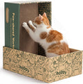 6 Pack Cat Scratch Pad with Nested Boxes, Space-Saving Cat Scratcher Set