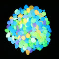 Oubest Glow in The Dark Pebbles/Glow Stones/Glowing Rocks Blue Decor for Garden/Fish Tank/Aquarium/Walkway/Driveway/Plan
