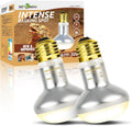 REPTI ZOO 50W Reptile Heat Lamp Bulb,2 Pack Intense Spot Basking Light,UVA Daylight Heating Lamp Bulb for Reptile & Amph