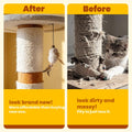 Natural Sisal Rope for Cat Scratching Post Replacement – 3/16 Inch x 50 ft, Twine for Repair, Restore & DIY Cat Trees, Towers, Furniture, White