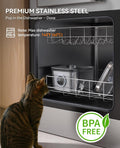 Cat Water Fountain Stainless Steel: 99oz/2.8L Auto Pet Drinking Fountain