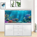 iTapnoom Ocean Floor Aquarium Background, Underwater Tropical Fish Coral Reef Aquatic Nature Plant Fish Tank Backdrop De