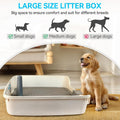 ALL FOR PAWS Dog Potty Tray, 24.8"x24.8"Indoor Pet Pee Pad Holder with Pee Post, Puppy Potty Trainer, Dog Litter Box and Pet Toilet for Small Medium Dogs, Housebreaking Supplies(Pee Pads Not Included)