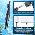 AquaMiracle 6 in 1 Aquarium Cleaning Tool Kit Fish Tank Cleaning Kit for 20-160 Gallon Tank with Telescopic Long Handle,
