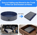 Foldable Dog Bath Pool, Collapsible Pet Swimming Pool Bath Tub for Dog Cat, Anti-Slip Pets Bath Tub Suitable for Indoor 