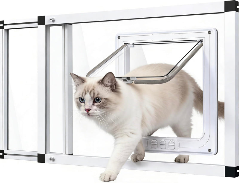 Full Glass Cat Door for Window,22