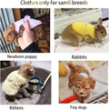 ANIAC 3PCS Extra Small Dog Clothes Girl Boy XXXS Dogs Sweater for Chihuahua Yorkie Teacup Warm Fleece Newborn Puppy Sweatshirt Vest Winter Cat Kitten Outfit (Bee 3S -Chest 8.6")