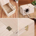 LinaLife 7.7" x4.7" Birds Nest Box Lovebird House Wood Parakeet Budgie Cockatiel Breeding Nest Box Cage Wood House for Finch Lovebirds Cockatiel Budgie Conure Parrot