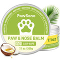PawSono Lick-Safe Dog Paw & Nose Balm with Coconut Oil | All-Natural Moisturizer & Soother for Dry, Cracked Pads & Snout | Summer Hot Pavement & Sand Paw Wax, Nose Butter for Bulldogs (7.1 oz / 200g)