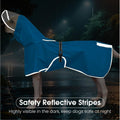 BRKURLEG Dog Raincoat, Waterproof Rain Jacket with Clear Hood for Small Medium and Large Dogs, Adjustable Reflective Pet