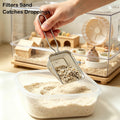 Stainless Steel Hamster Sand Bath Scoop Set With Hook and Cleaner
